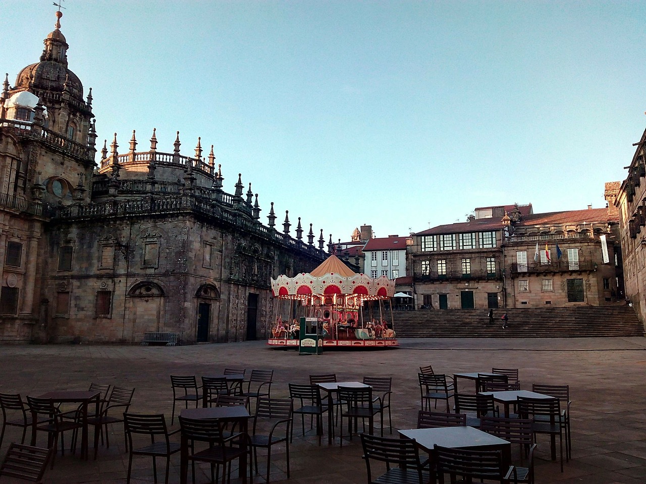 cathedral santiago of compostela the quintana square free photo