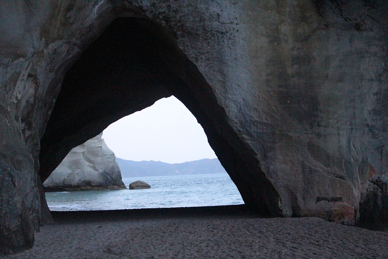 cathedral cove new zealand north island free photo