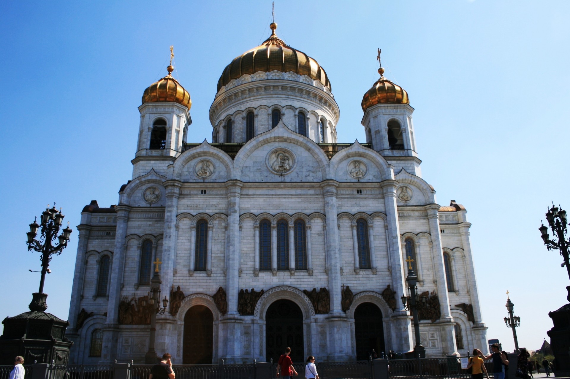 cathedral white walls golden domes free photo