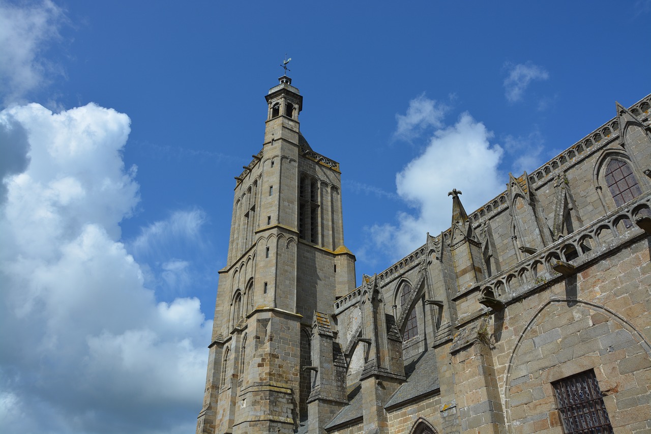 cathedral of dol de bretagne tourist town heritage free photo
