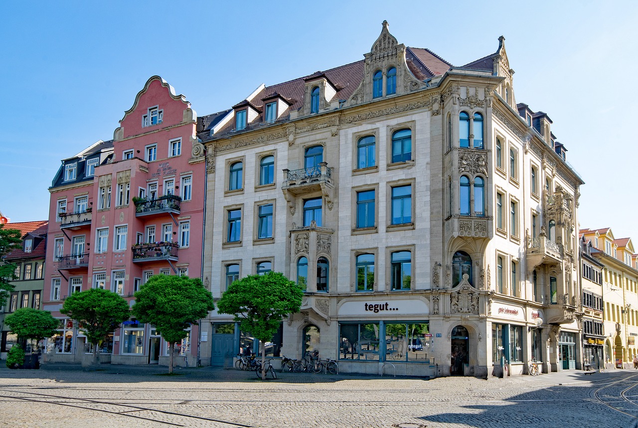 cathedral square erfurt thuringia germany free photo