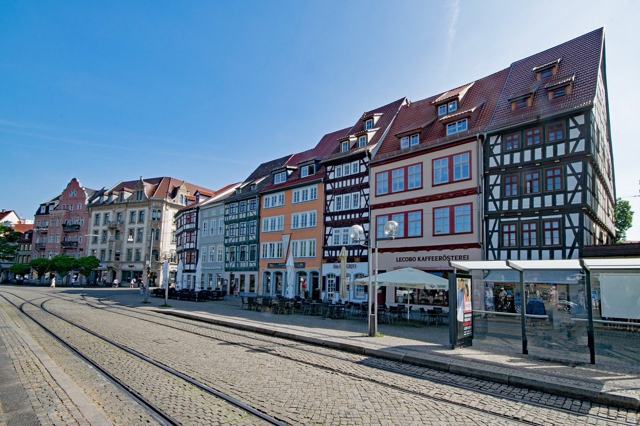 cathedral square erfurt thuringia germany free photo