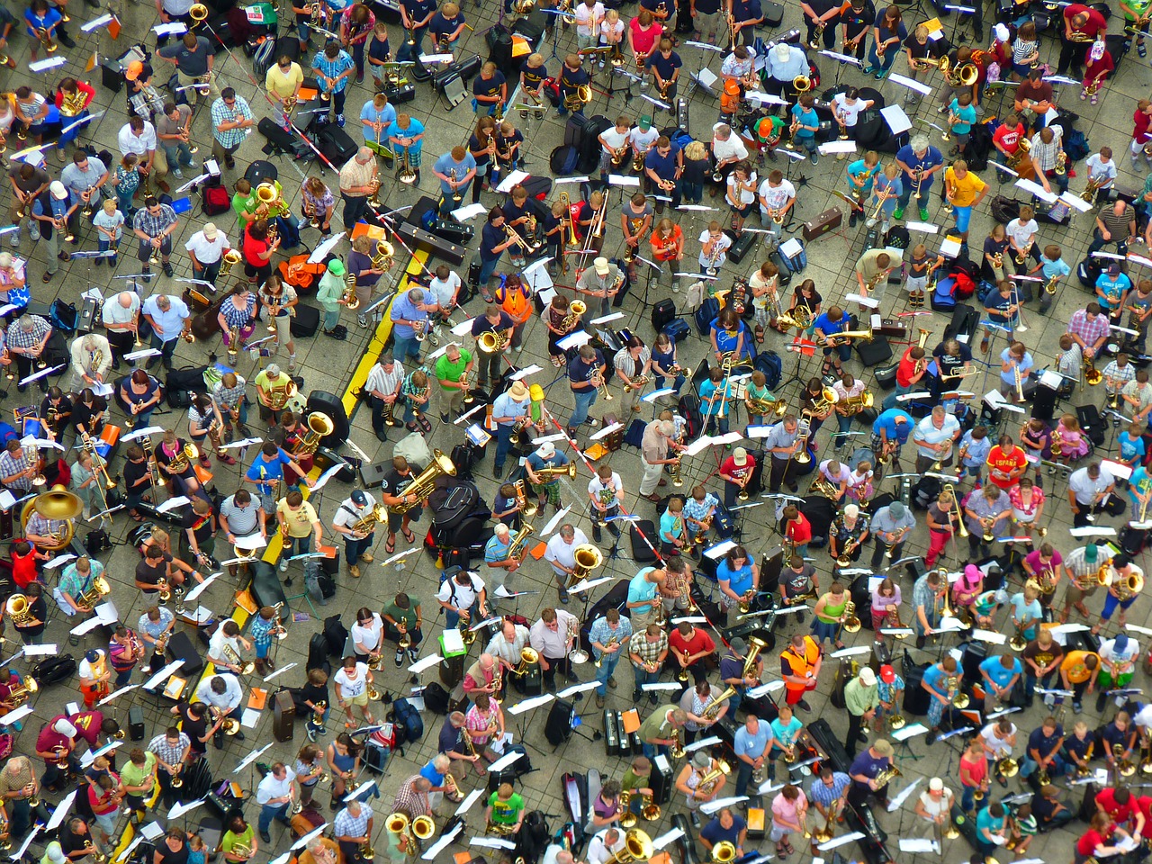 cathedral square human group free photo