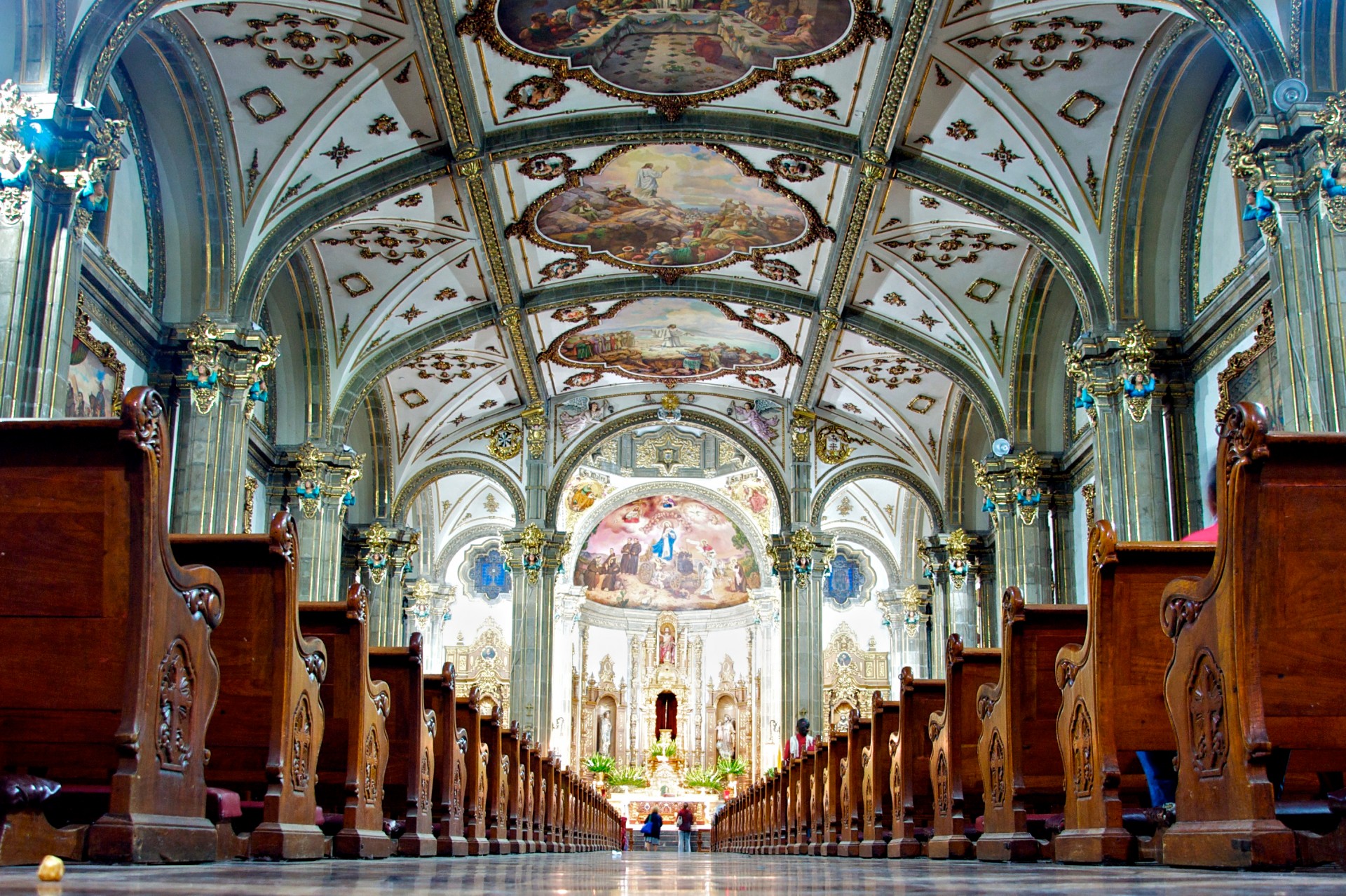 cathedral catholic ceiling free photo