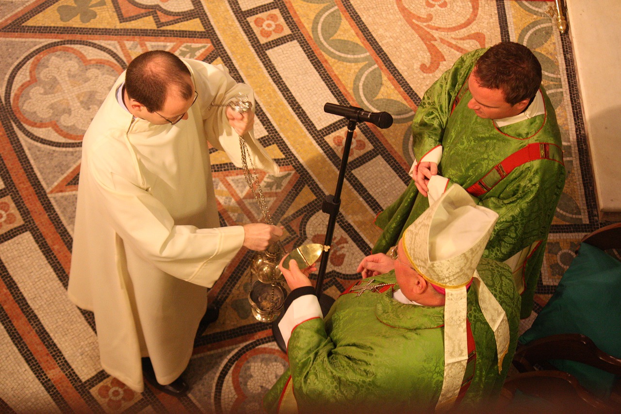 catholic liturgy incensing at the mass celebrating the mass free photo