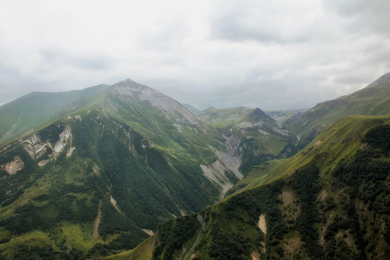 caucasus mountains mountain range free photo