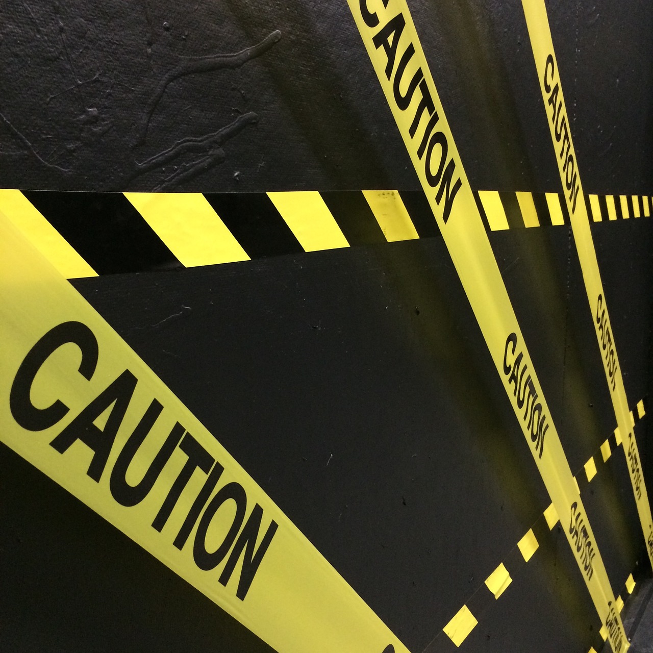 caution tape yellow free photo