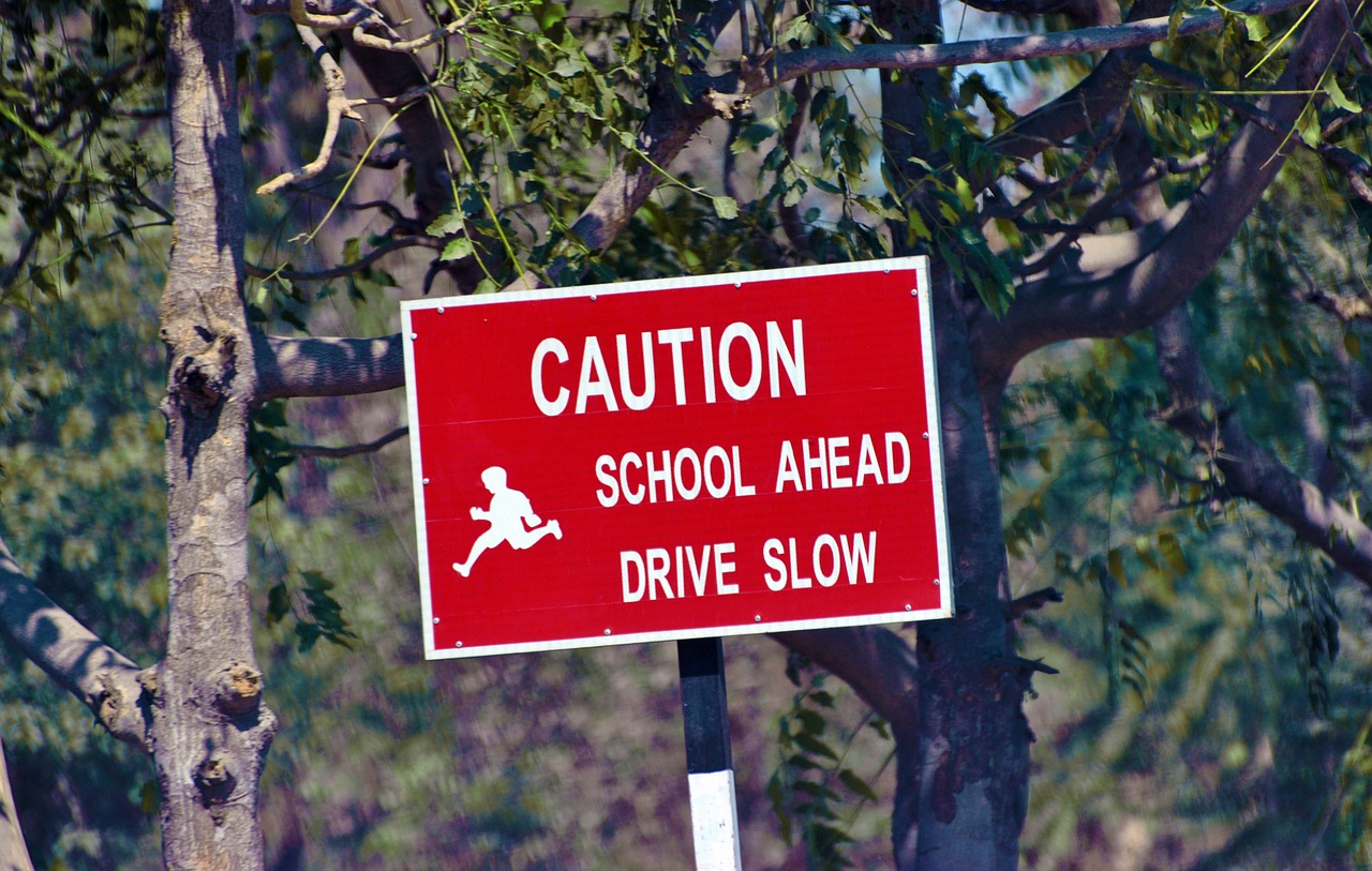 caution sign board warning free photo