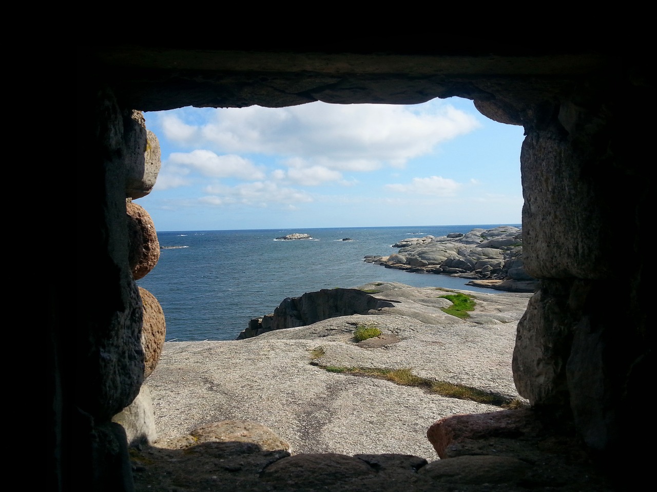 cave window view free photo