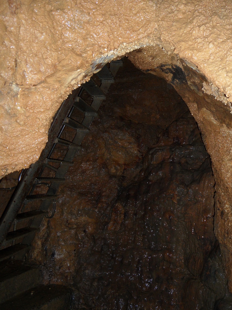 cave vertical cave of laichingen stairs free photo