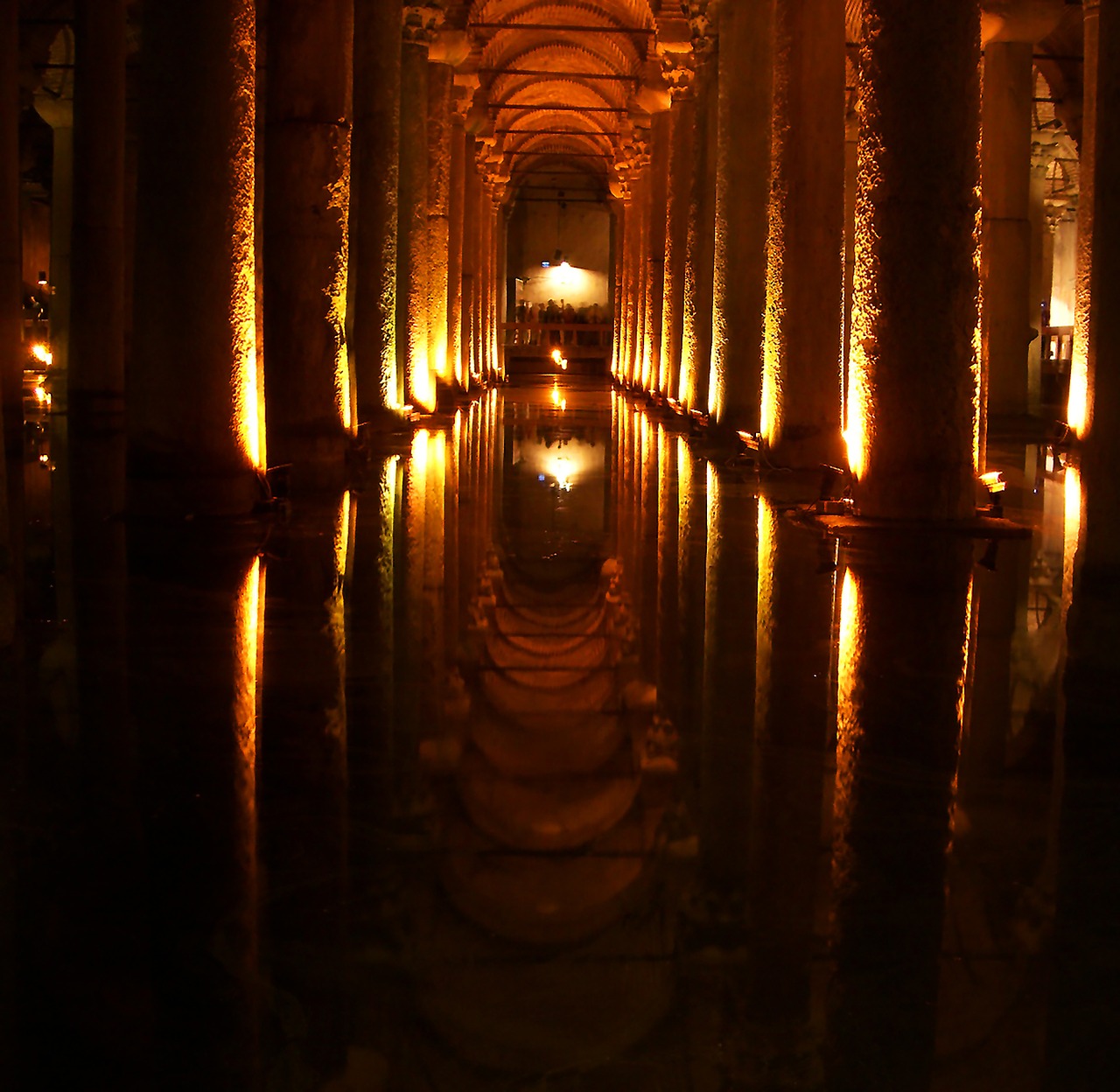 cave columnar mirroring free photo