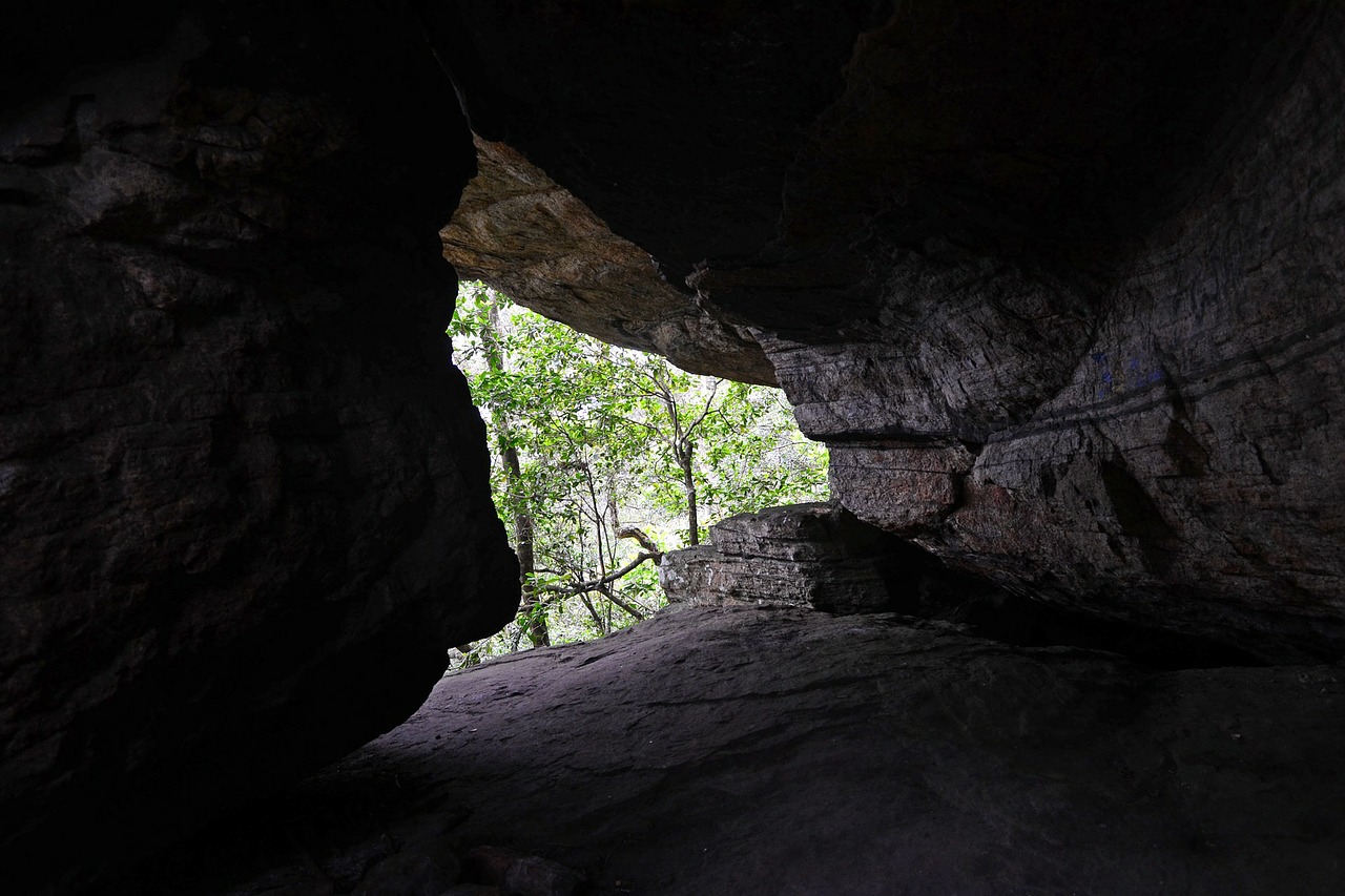 cave rock entrance free photo