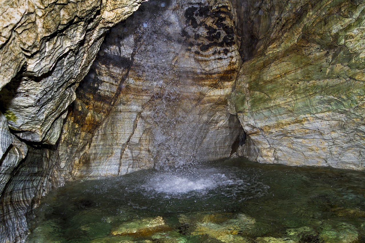 cave  water  the nature of the free photo