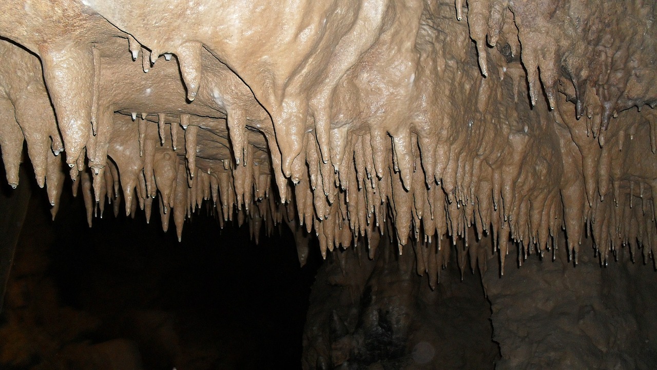 cave dripping cave flowstone free photo