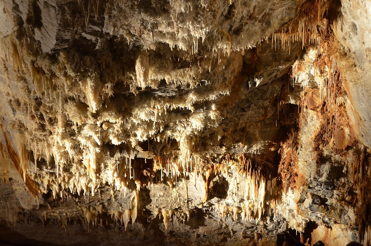 cave stalactites underground free photo