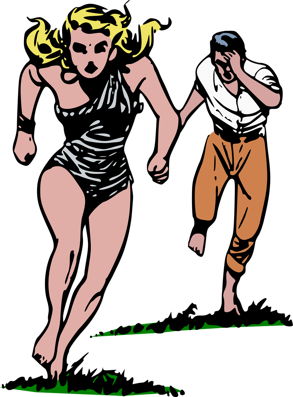 cave girl chase comics free photo
