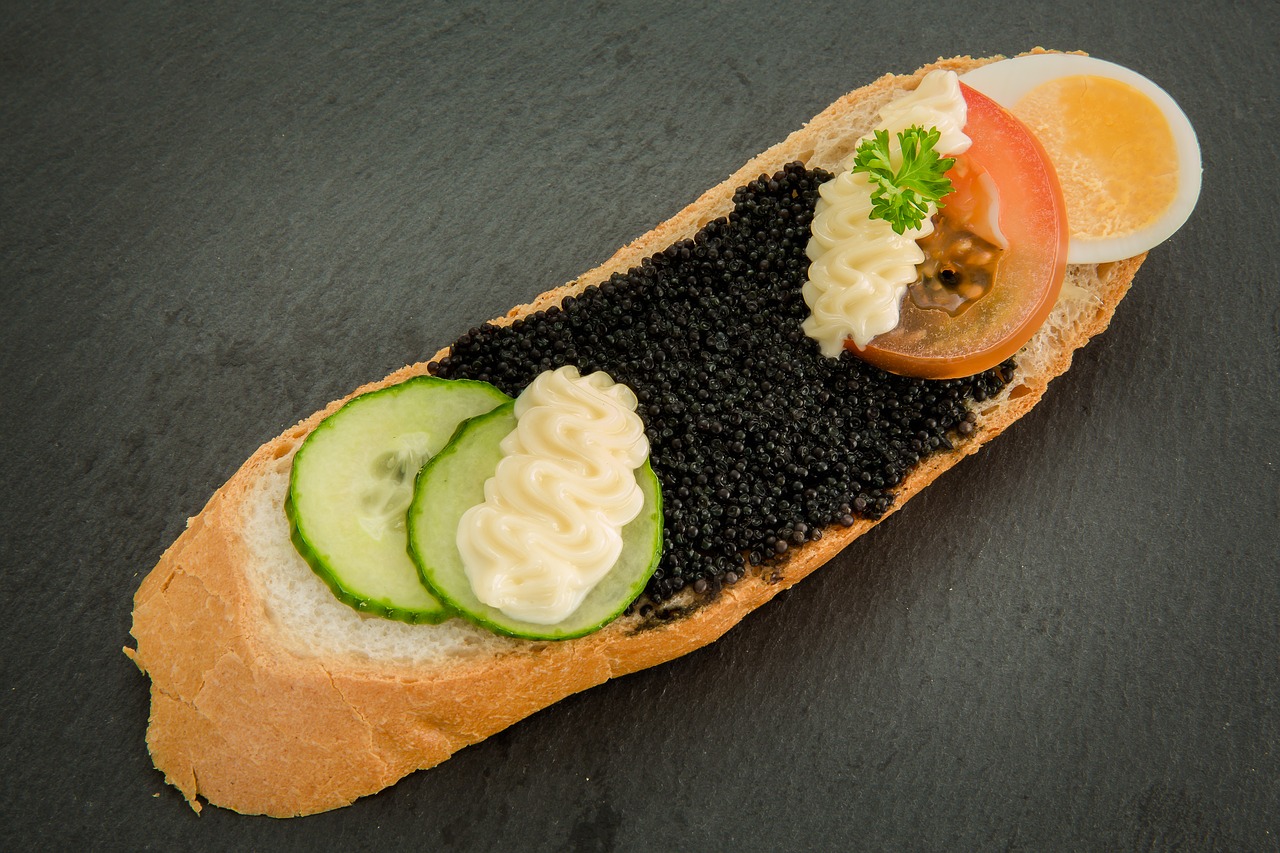 caviar egg roll free photo