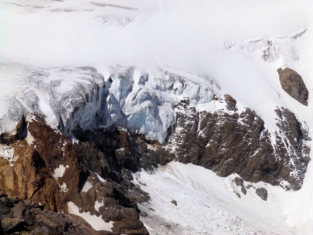 cayambe the glacier mountain free photo