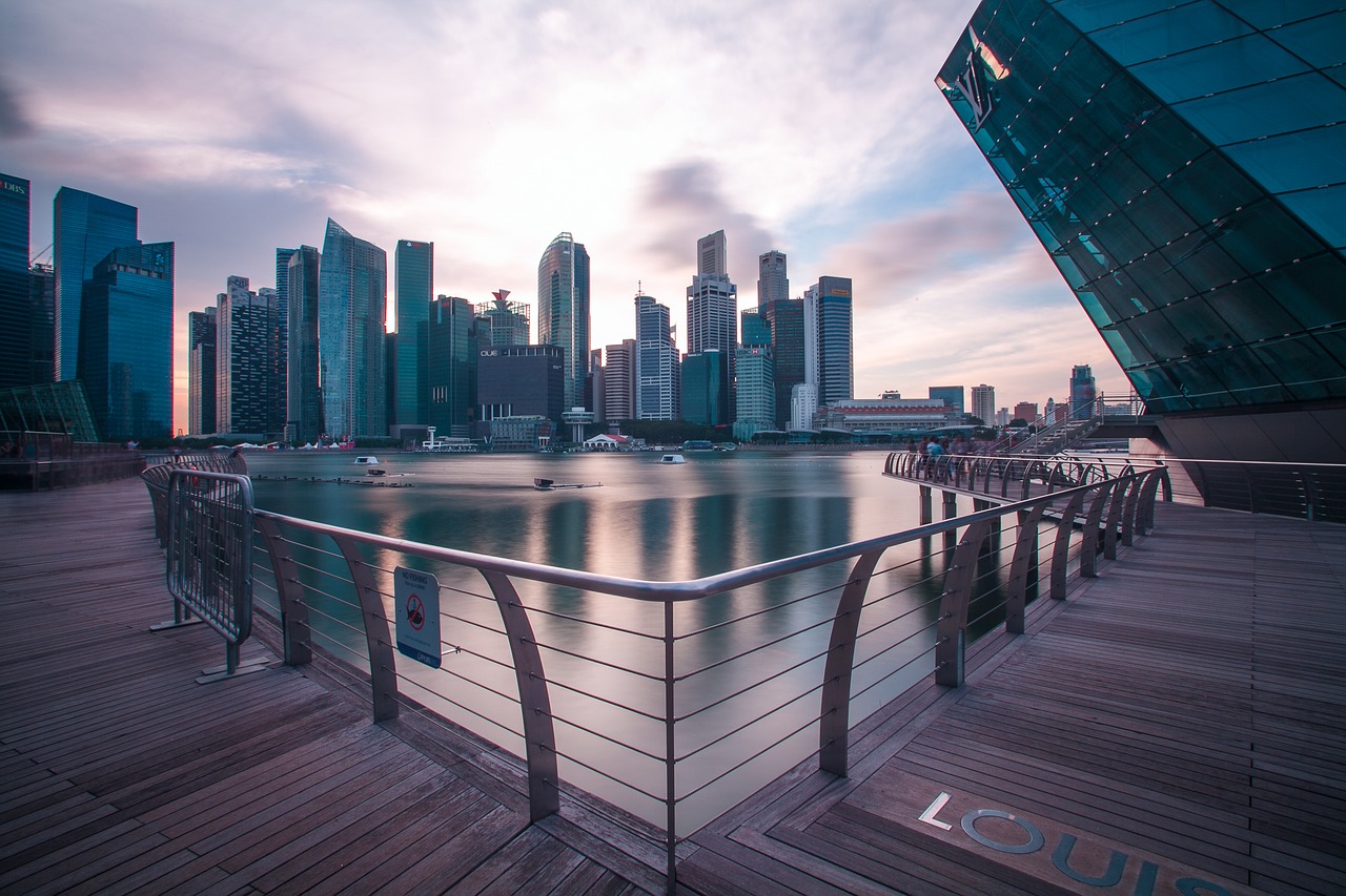 cbd marinarea singapore free photo