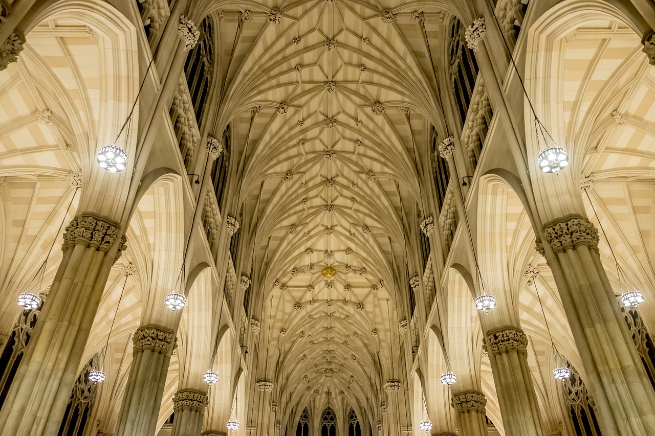 ceiling  cathedral  church free photo