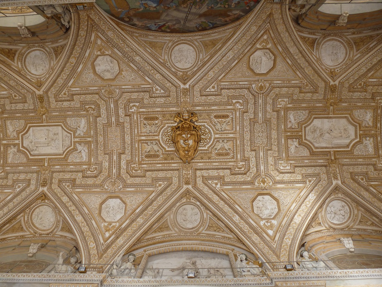 ceiling vatican st peters free photo