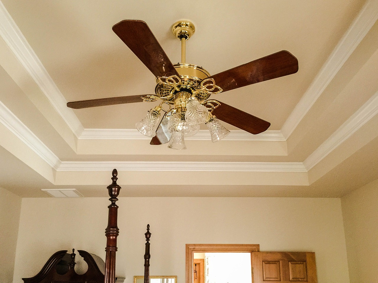 ceiling fan tray ceiling crown molding free photo