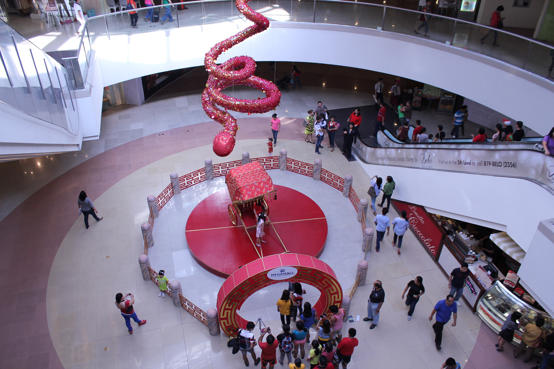 chinese new year celebration mall free photo