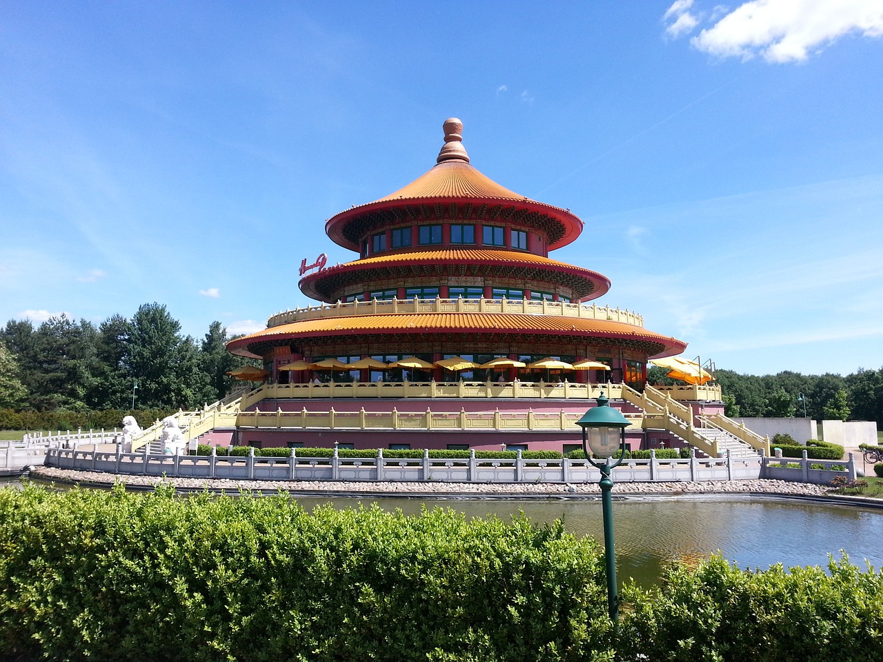 celestial pagoda china restaurant free photo