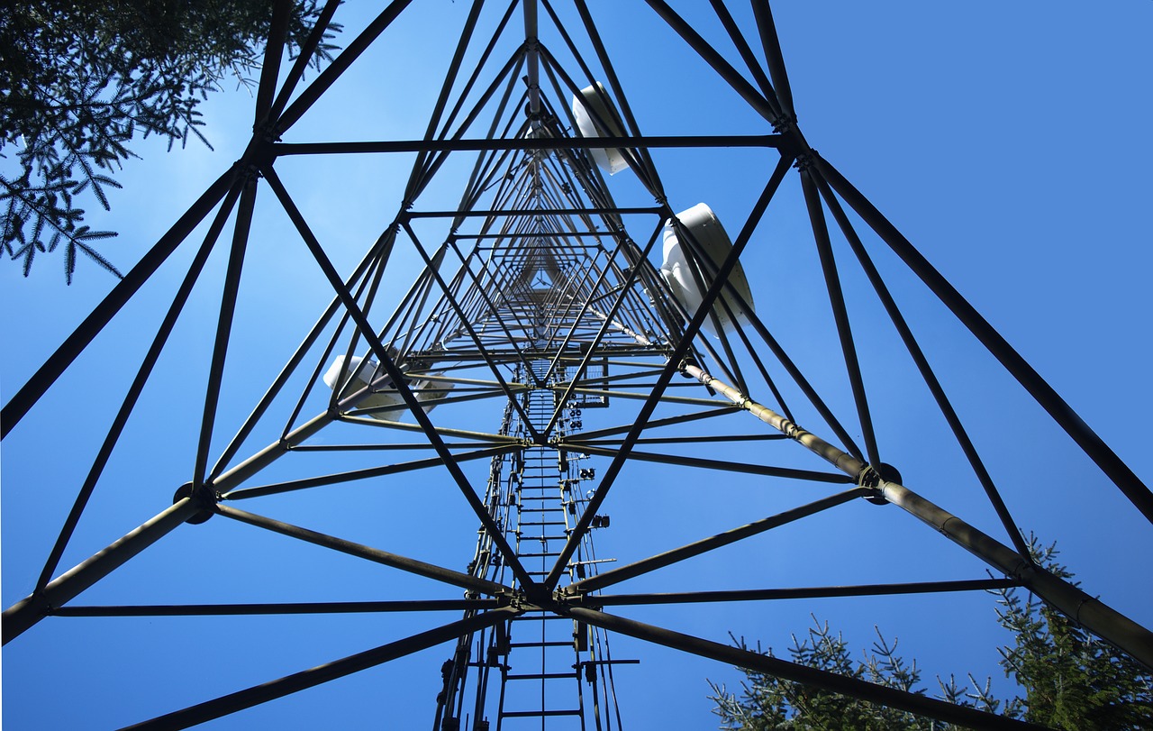 cell tower mobile mast microwave tower free photo