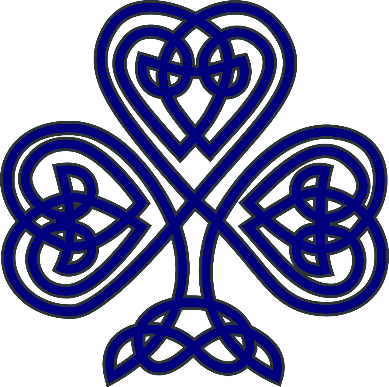 celtic shamrock blue free photo