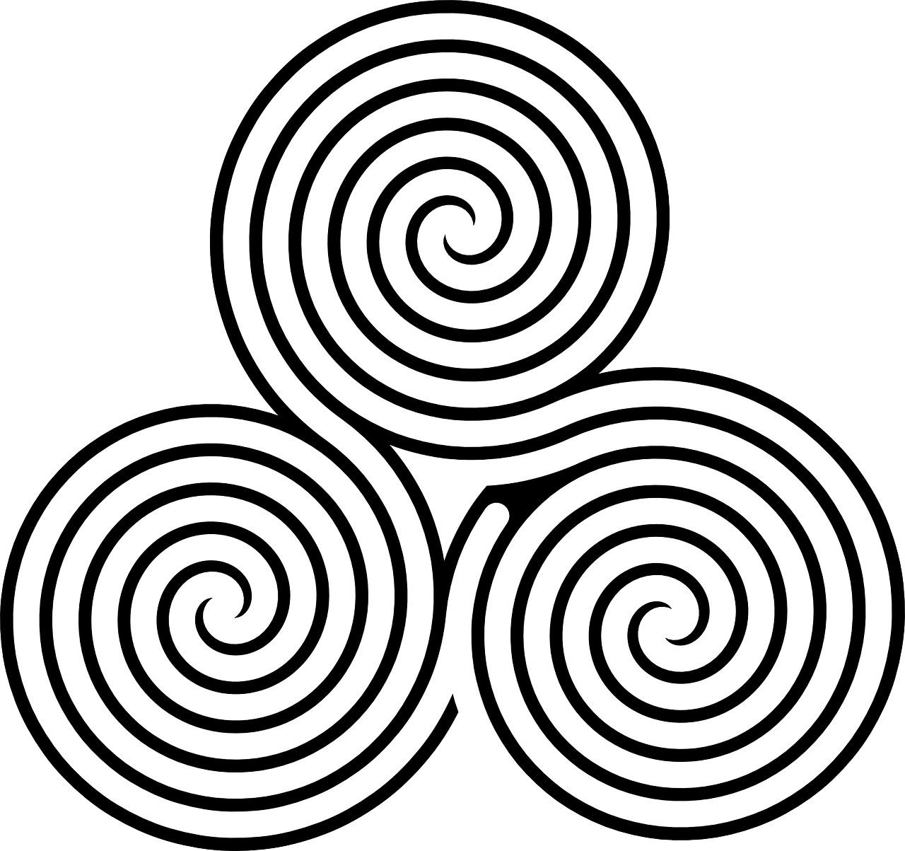 celtic spiral triple free photo