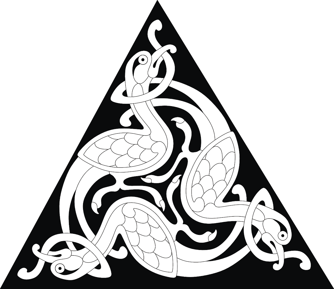 celtic,triangle,ornament,free vector graphics,free pictures, free photos, free images, royalty free, free illustrations, public domain