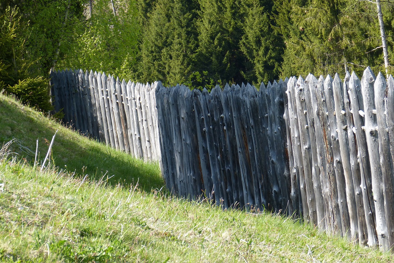 celts village palisade military fence free photo