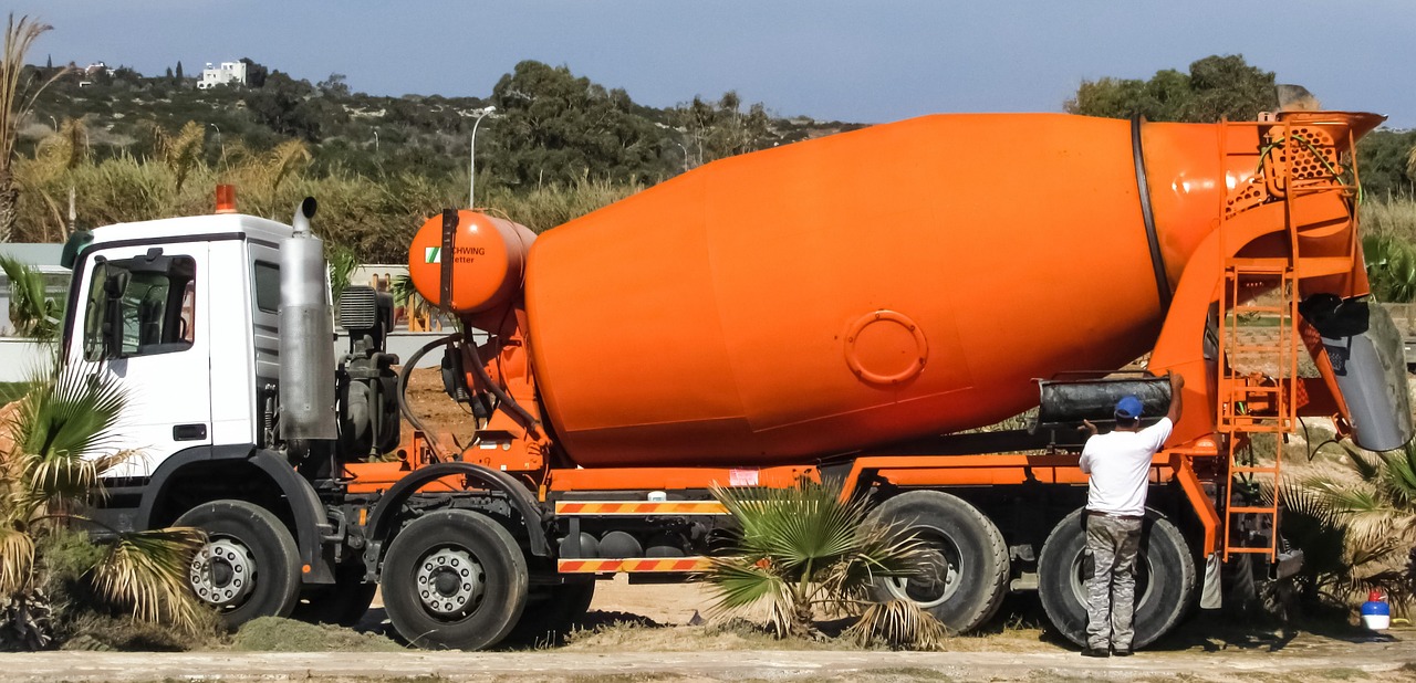 cement mixer truck cement free photo