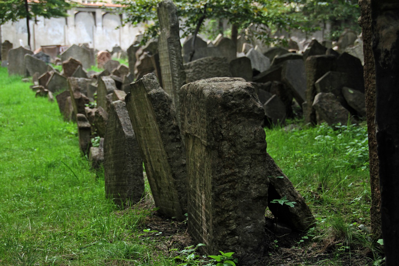 cemetery jewish tombstone free photo