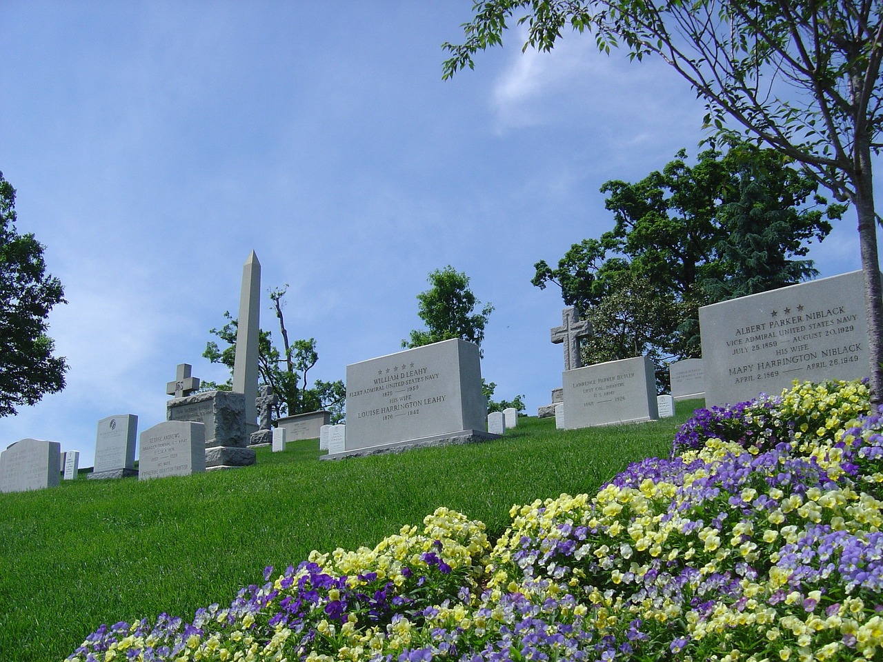 cemetery grave arlington free photo