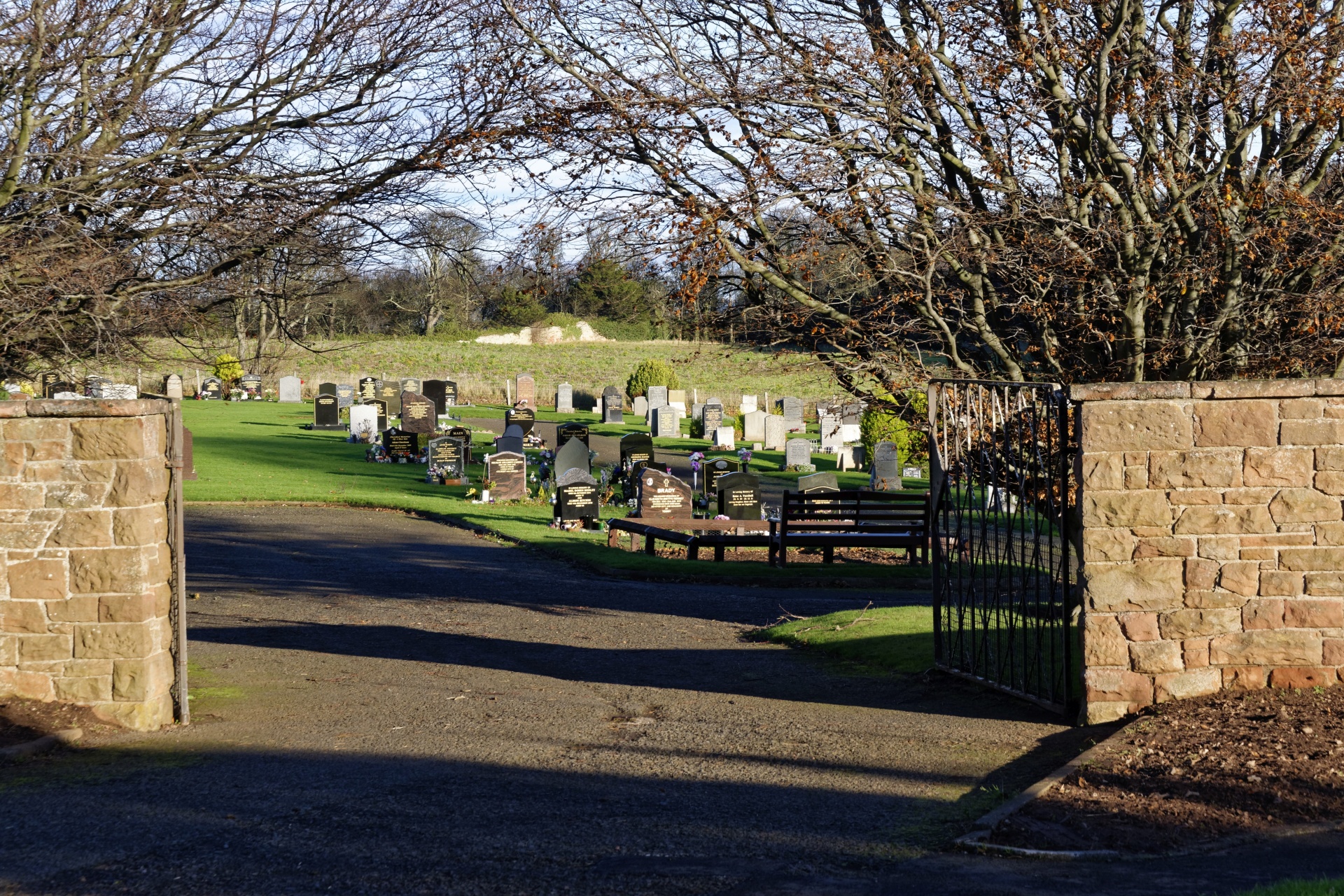 cemetery graveyard headstones free photo