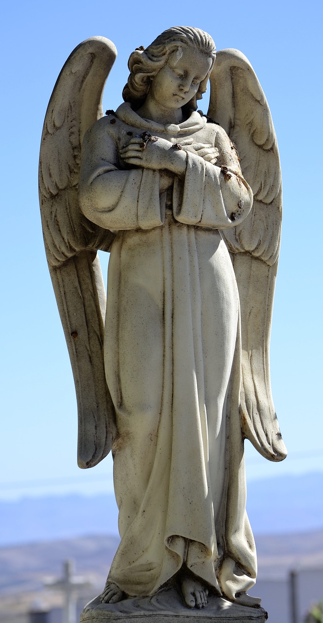 cemetery angel sculpture free photo