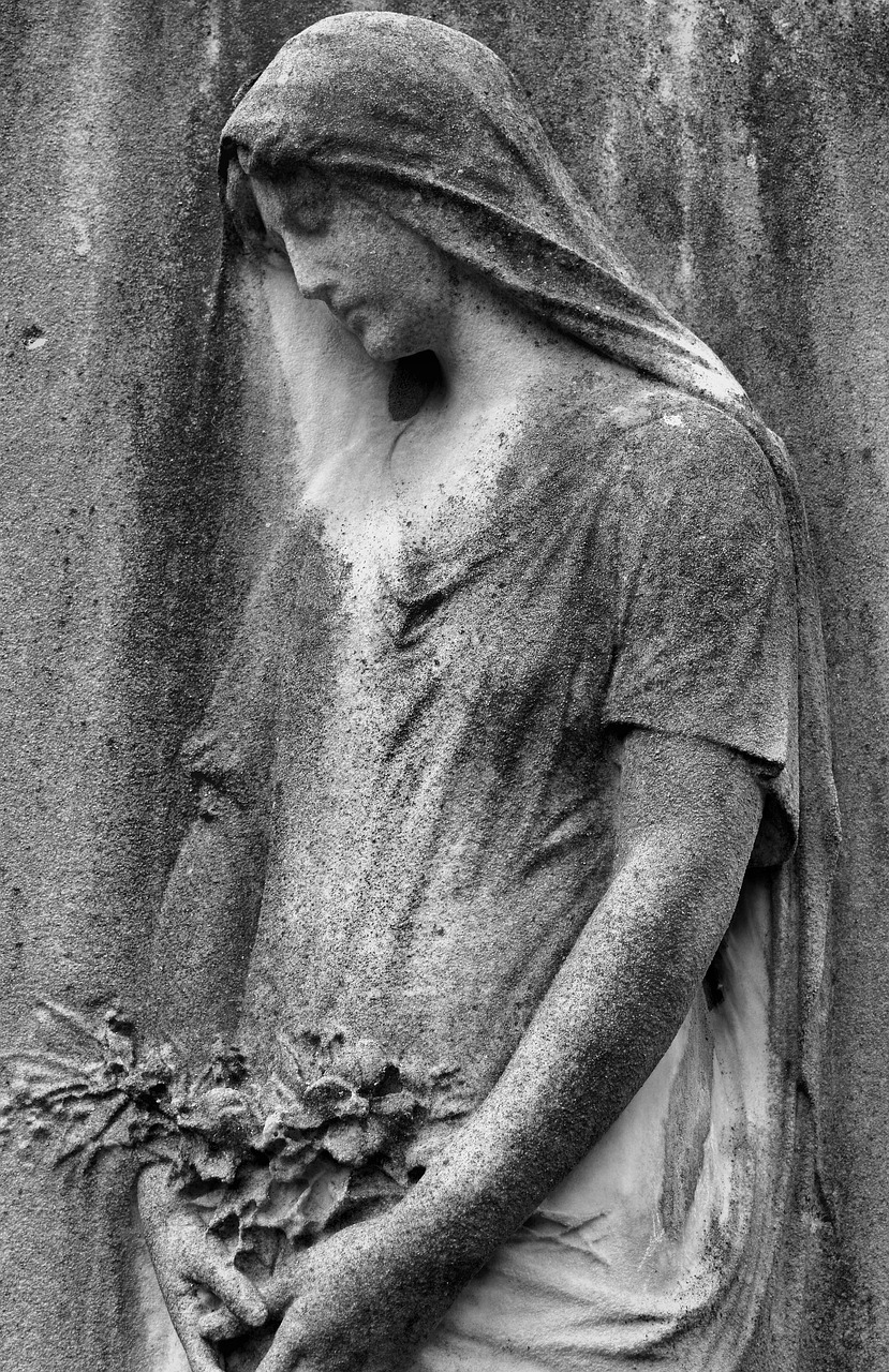 cemetery grey black white free photo