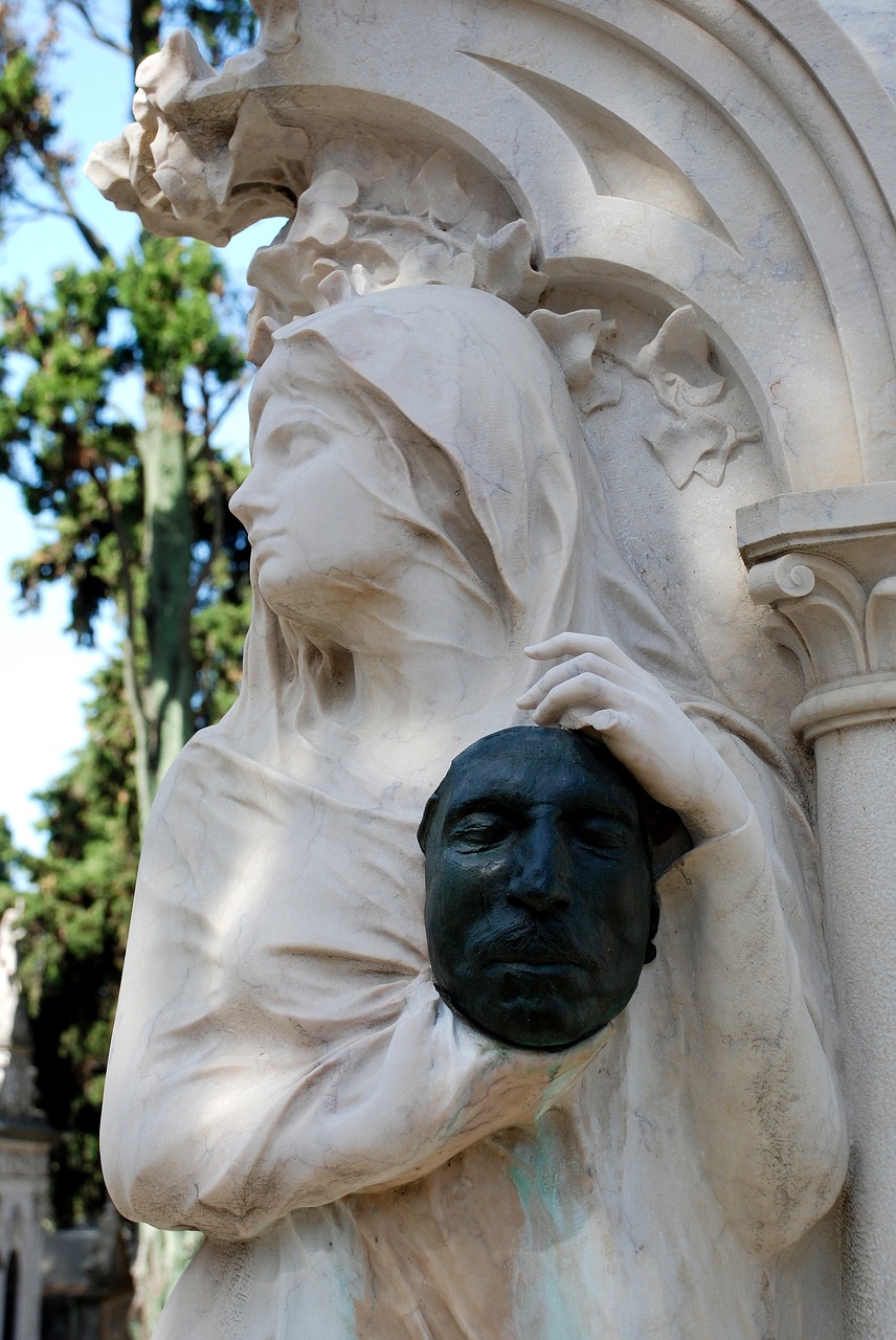 cemetery lisbon statue free photo