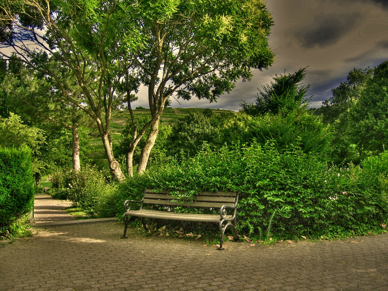 cemetery bank rest free photo