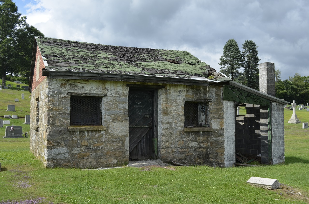 cemetery old building stone free photo