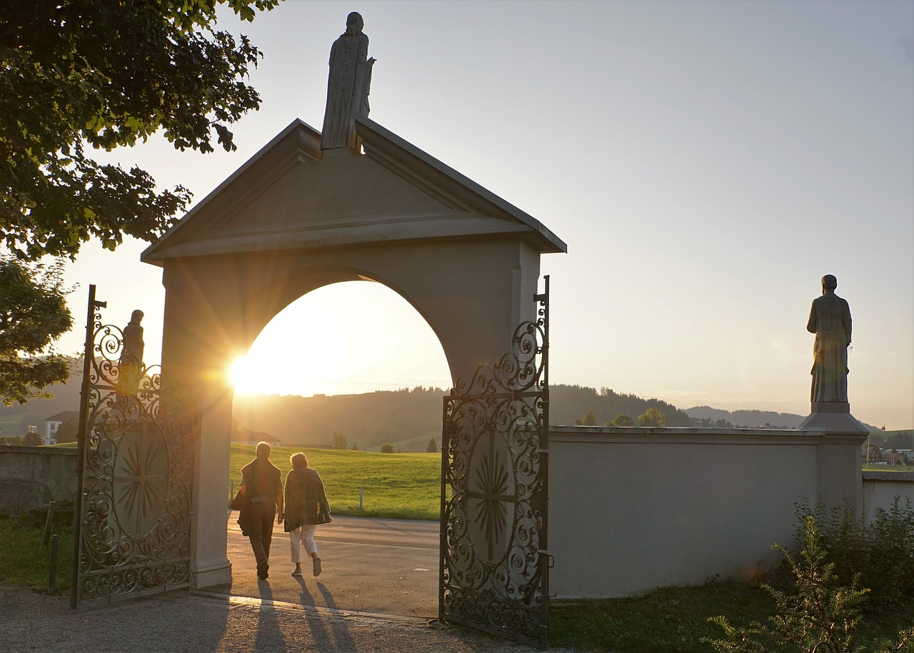 cemetery einsiedeln light free photo