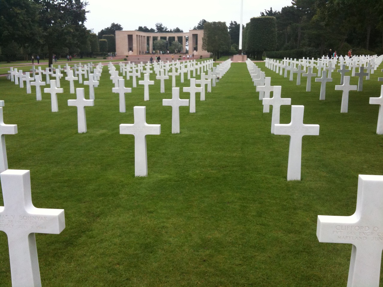 cemetery american normandy free photo