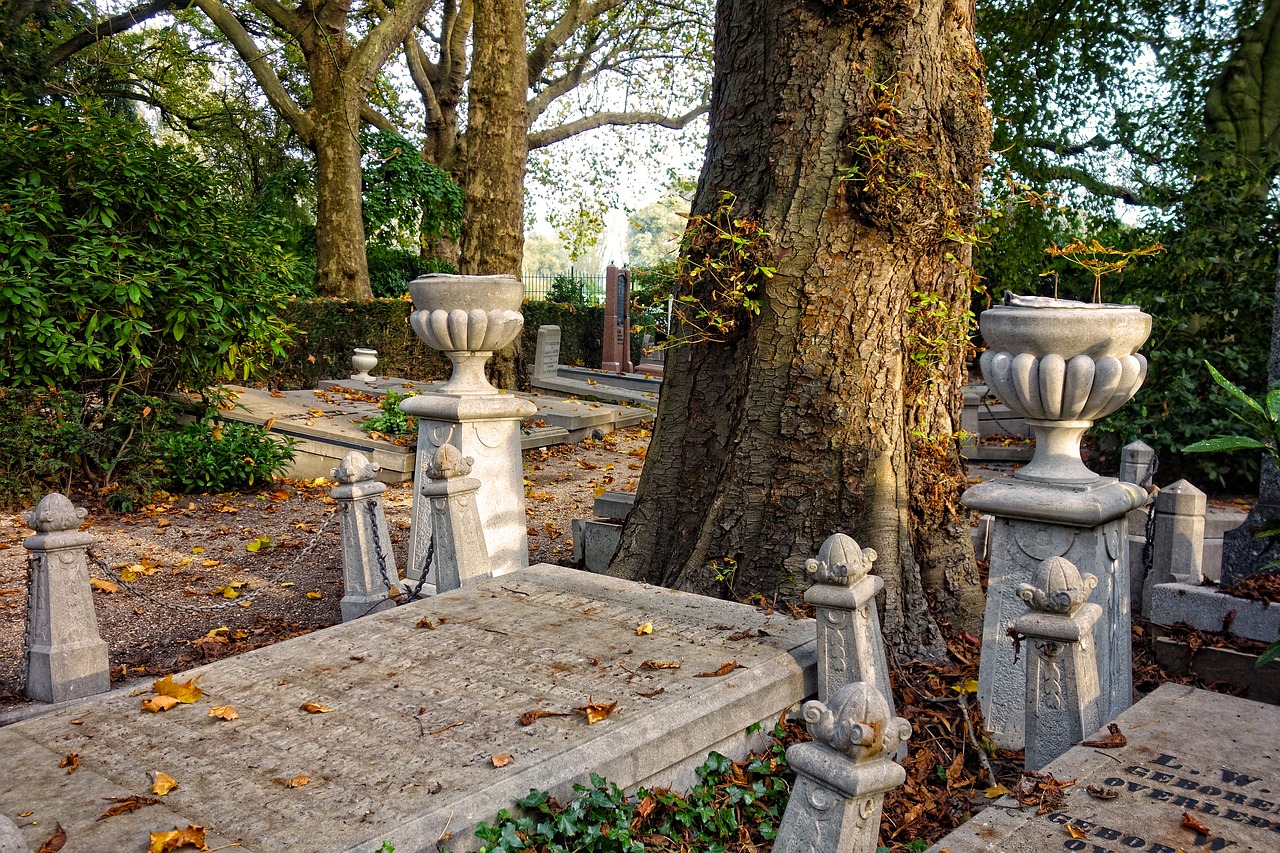 cemetery graveyard tombstones free photo