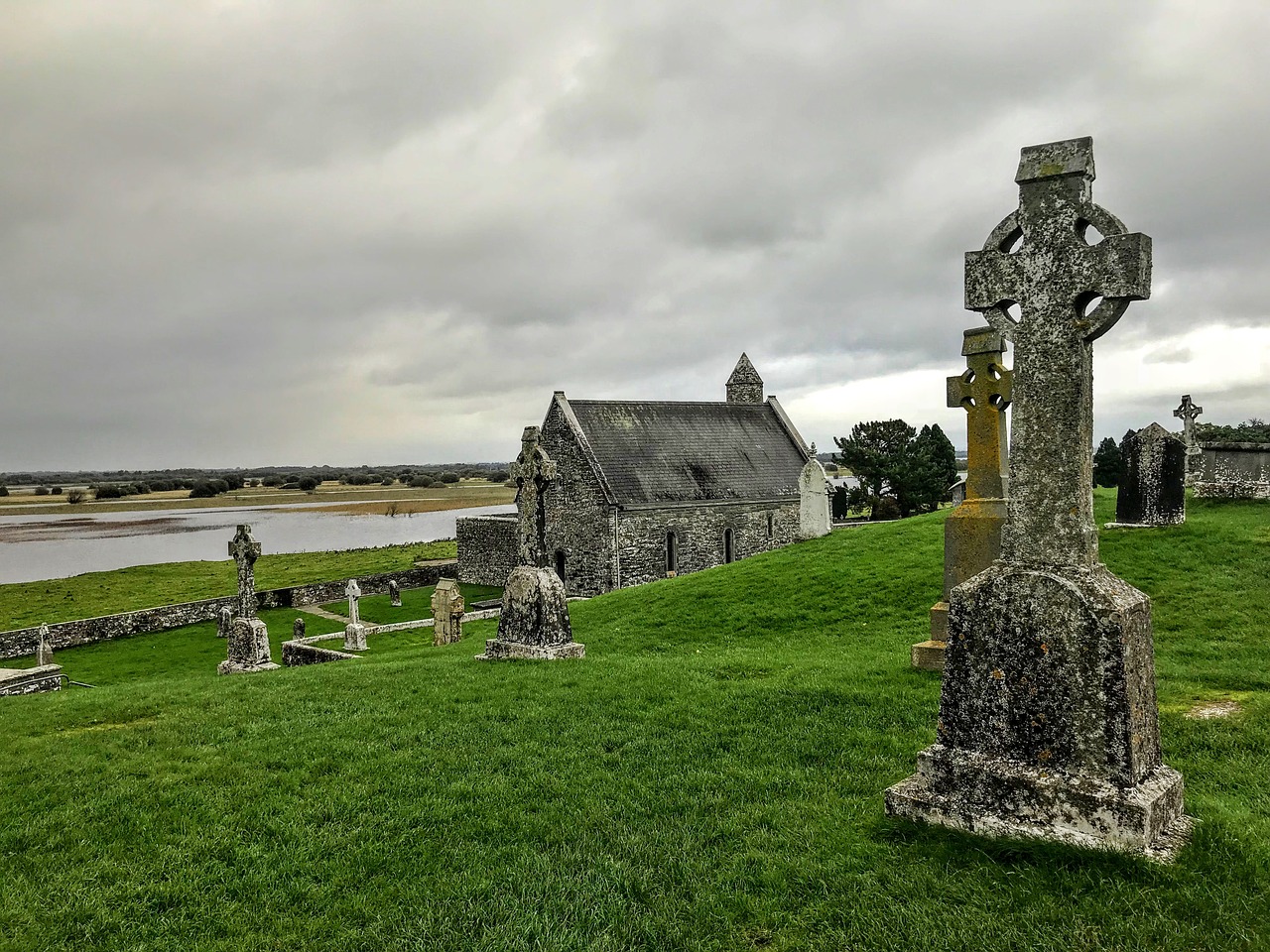 cemetery high cross ireland free photo