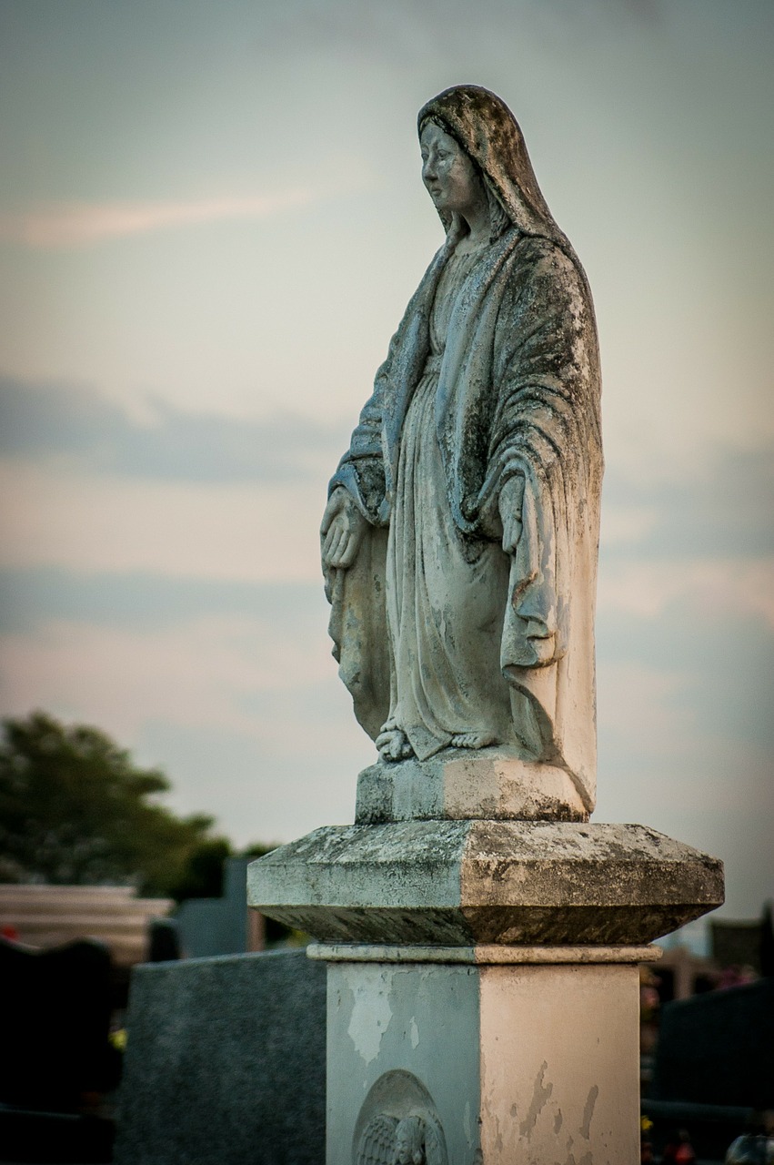 cemetery figure old free photo