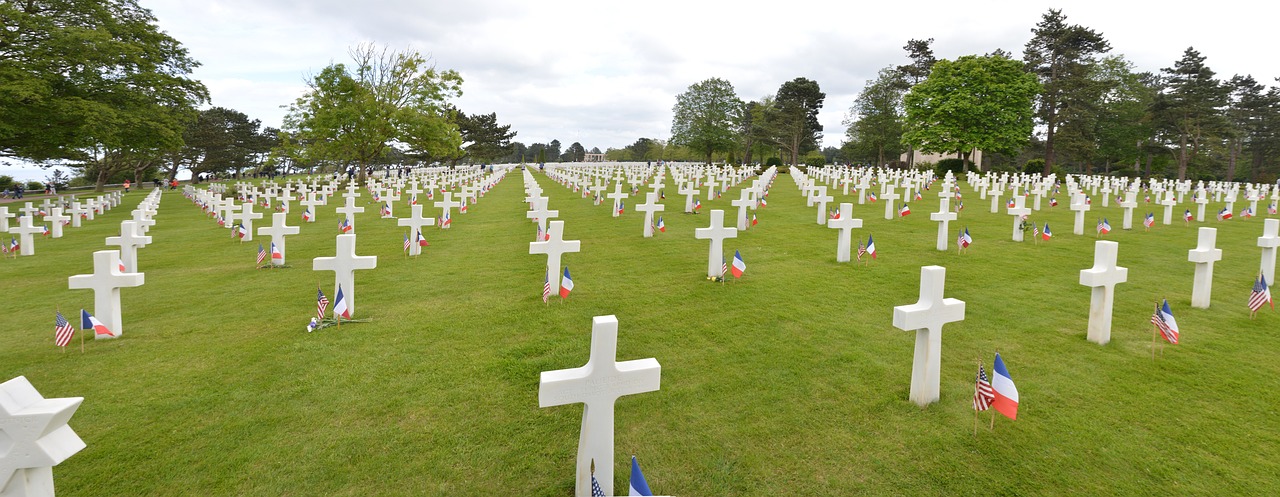 cemetery military normandy free photo