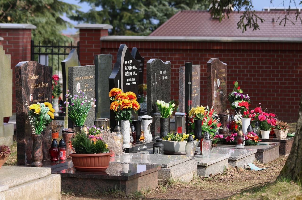 cemetery  the tombstones  graves free photo