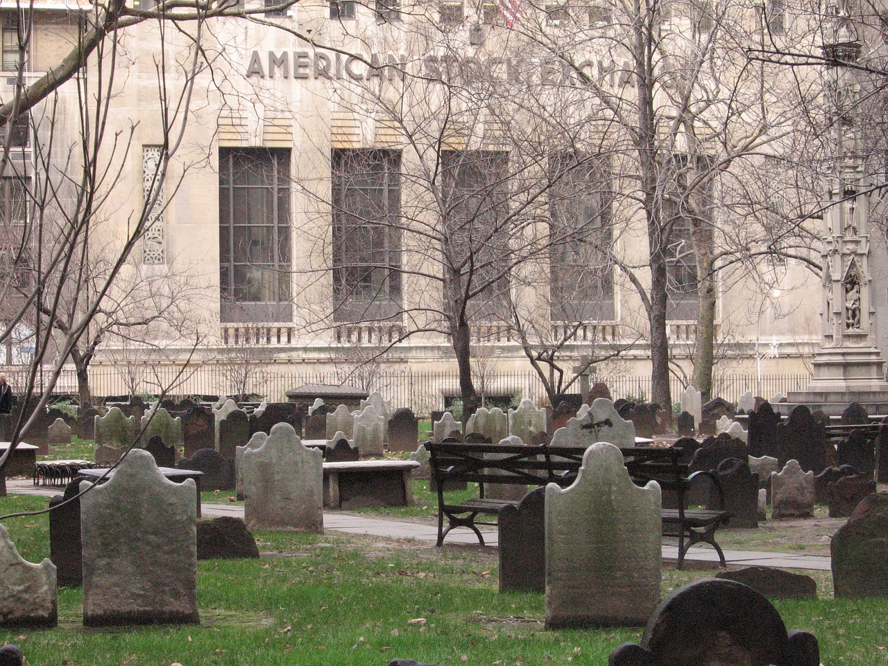cemetery new york american stock exchange free photo